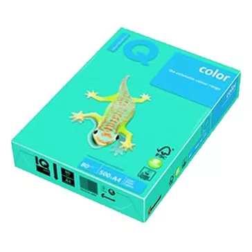   Fénymásolópapír színes IQ Color A/4 80 g intenzív azúrkék AB48 500 ív/csomag