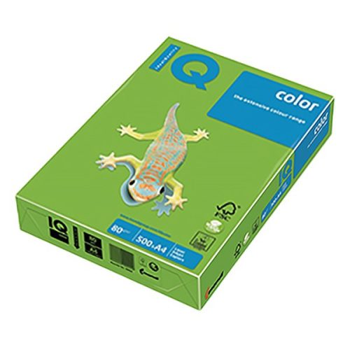 Fénymásolópapír színes IQ Color A/4 80 g intenzív májuszöld MA42 500 ív/csomag