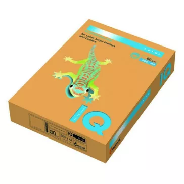   Fénymásolópapír színes IQ Color A/4 80 g intenzív narancs OR43 500 ív/csomag