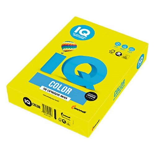 Fénymásolópapír színes IQ Color A/4 80 g neon citrom NEOGB 500 ív/csomag