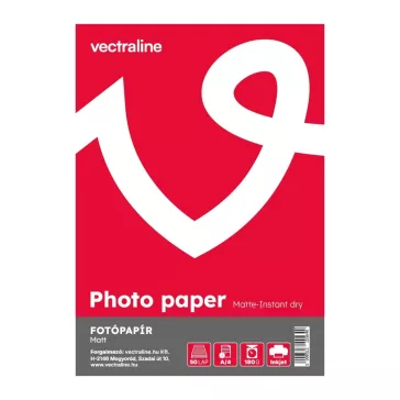   Fotópapír VECTRALINE A/4 inkjet matt 180 g 50 lapos tintasugaras nyomtatókhoz