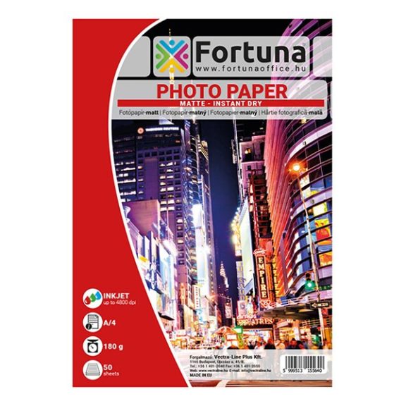 Fotópapír FORTUNA A/4 inkjet matt 180 g 50 lapos