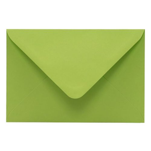 Boríték színes KASKAD LC/6 enyvezett 114x162mm 66 lime zöld 50 darabos