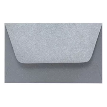   Névjegyboríték színes KASKAD enyvezett 70x105 mm 52 ezüst metál 120 g 25 darabos
