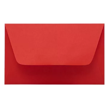   Névjegyboríték színes KASKAD enyvezett 70x105mm 29 vörös 50 darabos
