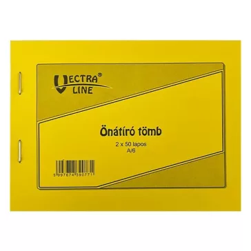 Önátírótömb VECTRALINE A/6 fekvő 50x2 lapos