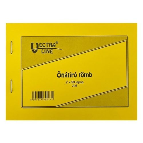 Önátírótömb VECTRALINE A/6 50x2 példány