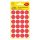 Etikett AVERY 3004 jelölőpont 18mm piros 96 darabos