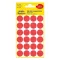 Etikett AVERY 3004 jelölőpont 18mm piros 96 darabos