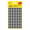 Etikett AVERY 3009 jelölőpont 8mm fekete 416 darabos