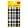 Etikett AVERY 3009 jelölőpont 8mm fekete 416 darabos