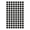 Etikett AVERY 3009 jelölőpont 8mm fekete 416 darabos
