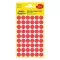 Etikett AVERY 3141 jelölőpont 12mm piros 270 darabos