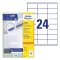 Etikett AVERY 3422 70x35mm univerzális 2400 címke/doboz 100 ív/doboz