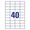 Etikett AVERY 3651 52,5x29,7mm univerzális fehér 4000 címke/doboz 100 ív/doboz
