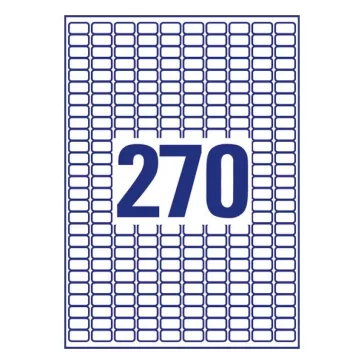   Etikett AVERY L4730REV-25 17,8x10mm visszaszedhető 6750 címke/doboz 25 ív/doboz