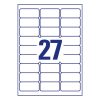 Etikett AVERY L4737REV-25 63,5x29,6mm univerzális visszaszedhető 810 címke/doboz 30 ív/doboz
