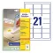 Etikett AVERY L6023REV-25 63,5X38,1 univerzális visszaszedhető 25+5 ív/doboz