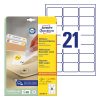 Etikett AVERY L6023REV-25 63,5X38,1 univerzális visszaszedhető 25+5 ív/doboz