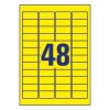 Etikett AVERY L6041-20 45,7x21,2mm univerzális sárga 960 címke/doboz 20 ív/doboz
