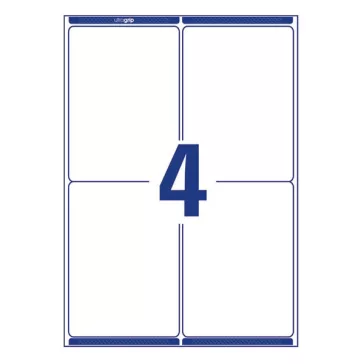   Etikett AVERY L7169-100 99,1x139mm univerzális 400 címke/doboz 100 ív/doboz