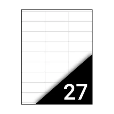   Etikett FORTUNA 70x31mm univerzális 2700 címke/doboz 100 ív/doboz