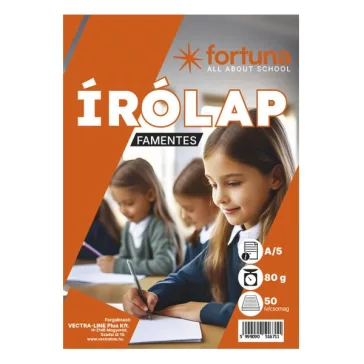 Írólap VECTRALINE A/5 famentes 20-50 50 lapos