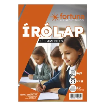 Írólap VECTRALINE A/5 félfamentes 10-50 50 lapos