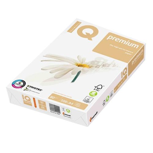 Fénymásolópapír IQ Premium Triotech A/4 80 g 500 ív/csomag