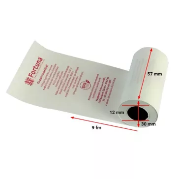 Thermo tekercs FORTUNA 57x30mm/12 9 fm BPA mentes