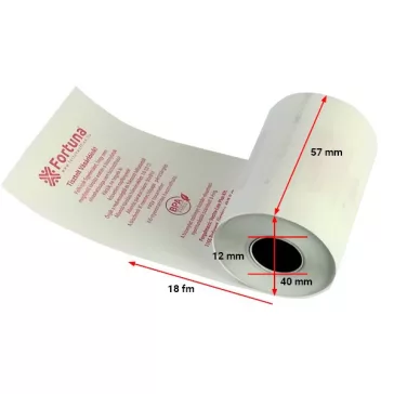 Thermo tekercs FORTUNA 57x40mm/12 18 fm BPA mentes