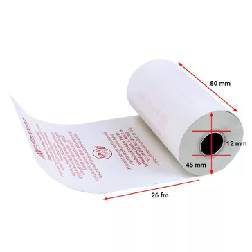 Thermo tekercs FORTUNA 80x45mm/12 26 fm BPA mentes