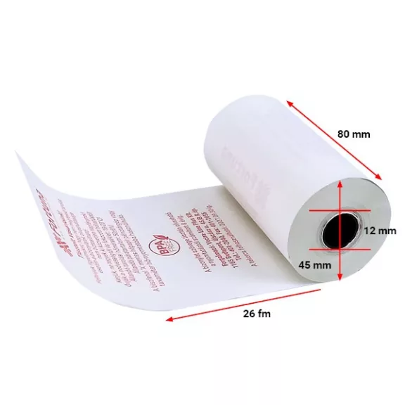 Thermo tekercs FORTUNA 80x45mm/12 26 fm BPA mentes