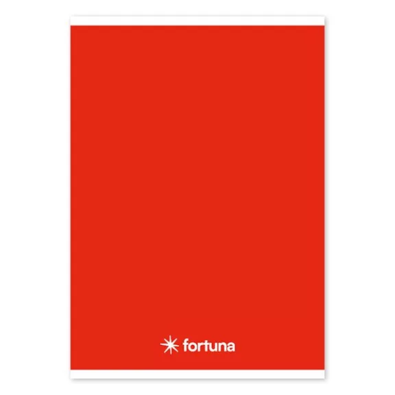 Füzet vonalas FORTUNA Monocolor A/5 32 lapos 21-32 4-8.osztályos piros