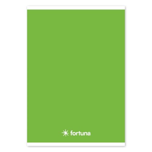 Füzet vonalas FORTUNA Monocolor A/5 32 lapos zöld
