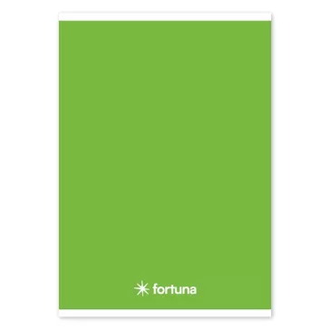   Füzet vonalas FORTUNA Monocolor A/5 32 lapos 21-32 4-8.osztályos zöld