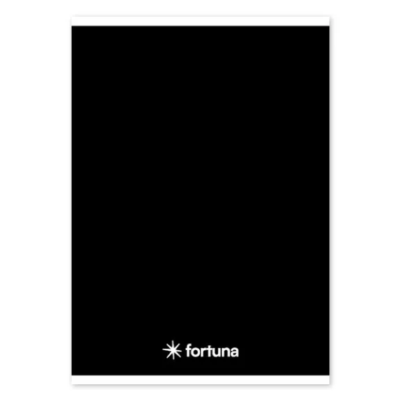 Füzet vonalas FORTUNA Monocolor A/5 32 lapos 21-32 4-8.osztályos fekete