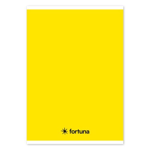 Füzet vonalas FORTUNA Monocolor A/5 32 lapos sárga