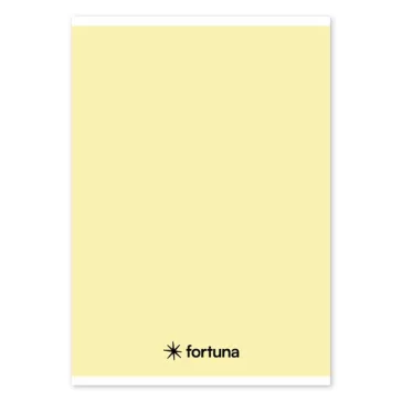   Füzet vonalas FORTUNA Monocolor A/5 32 lapos 21-32 4-8.osztályos pasztell sárga