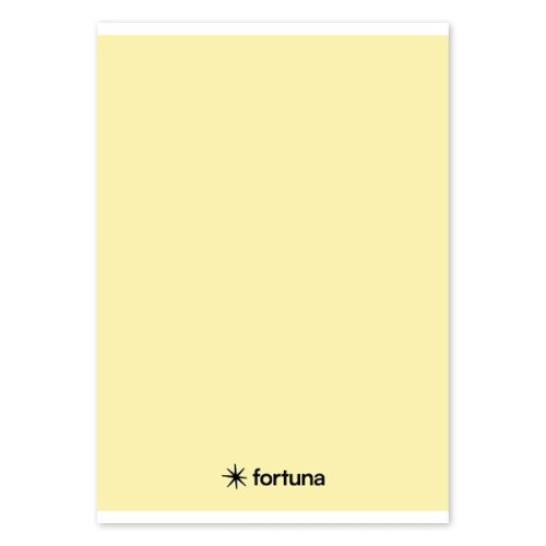 Füzet vonalas FORTUNA Monocolor A/5 32 lapos pasztell sárga
