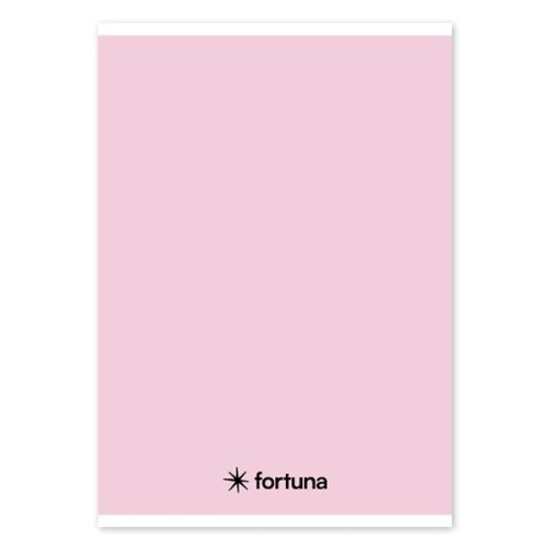 Füzet vonalas FORTUNA Monocolor A/5 32 lapos pasztell rózsaszín
