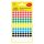 Etikett AVERY 3090 öntapadó jelölőpont vegyes 6 szín 8mm 416 jelölőpont/csomag