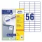 Etikett AVERY 3668 52,5x21,2mm univerzális 5600 címke/doboz 100 ív/doboz