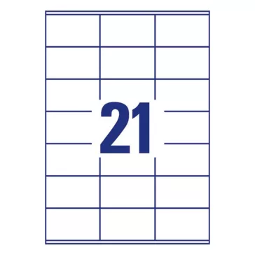   Etikett AVERY 3481-10 70x41mm univerzális 240 címke/doboz 10 ív/doboz