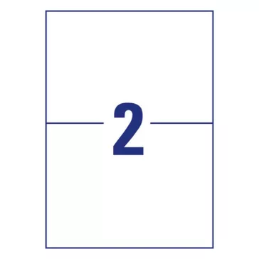   Etikett AVERY 3655-200 210x148 mm fehér univerzális 440 címke/doboz 200+20 ív/doboz