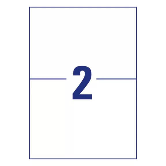 Etikett AVERY 3655-200 210x148 mm fehér univerzális 440 címke/doboz 200+20 ív/doboz