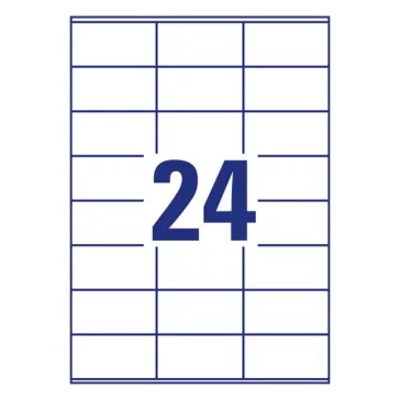  Etikett AVERY 3475-200 70x36 mm univerzális fehér 5280 címke/doboz 200+20 ív/doboz