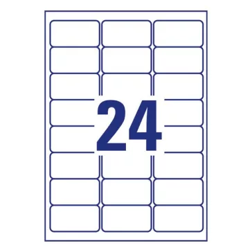   Etikett AVERY L6141-20 63,5x33,9 mm háromszor erősebb tapadás 480 címke/doboz 20 ív/doboz