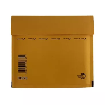 Légpárnás tasak CD szilikonos barna 165x180mm