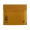 Légpárnás tasak CD szilikonos barna 165x180mm